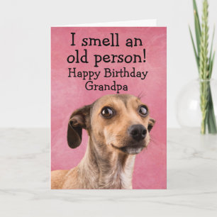 Tarjeta divertida de cumpleaños para perros