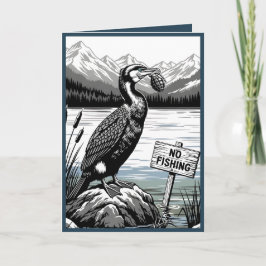 Tarjeta divertida de cumpleaños para pescadores