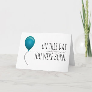 Tarjeta divertida de cumpleaños para una persona m
