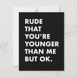 Tarjeta divertida de cumpleaños - tarjeta más jove