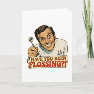 Tarjeta Divertida de Dentista Retro ¿Has Usado Hil