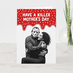 Tarjeta divertida de día festivo de amor enmascara