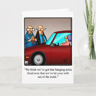 Tarjeta divertida de felicitación de aniversario