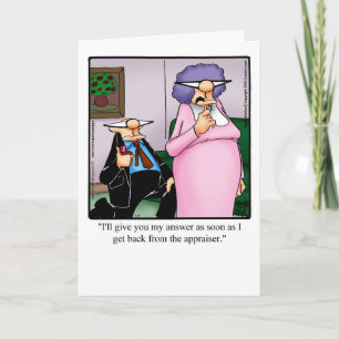 Tarjeta divertida de felicitación de aniversario p
