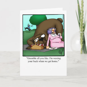 Tarjeta divertida de felicitación de aniversario p