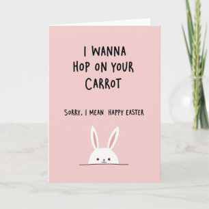 Tarjeta divertida de felicitación de Pascua
