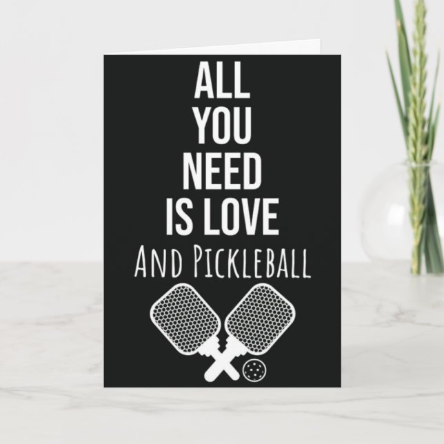 Tarjeta divertida de felicitación de Pickleball pa (Anverso)