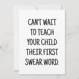 Tarjeta divertida de felicitaciones para nueva mam