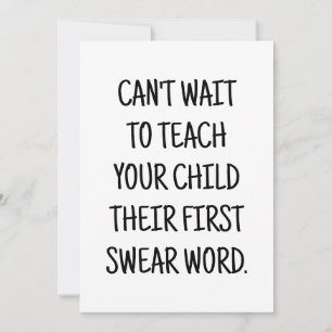 Tarjeta divertida de felicitaciones para nueva mam