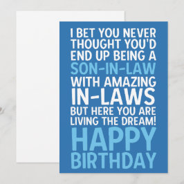 Tarjeta Divertida de Feliz Cumpleaños para el Yern