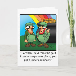 Tarjeta divertida de feliz día de San Patricio