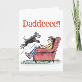 Tarjeta divertida de Feliz Día del Padre con Schna