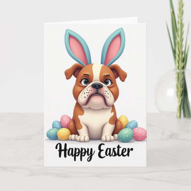 Tarjeta divertida de fiesta de perro (Anverso)