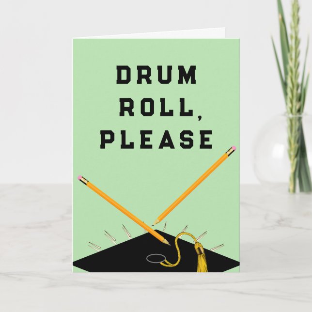 Tarjeta Divertida de Graduación (Anverso)