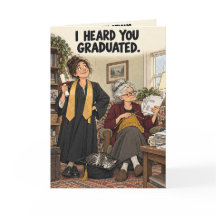 Tarjeta divertida de graduación | Abuela Humo Knit