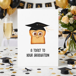 Tarjeta divertida de graduación para graduado