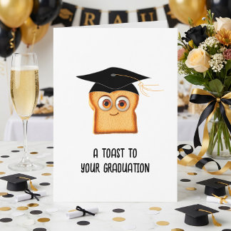 Tarjeta divertida de graduación para graduado
