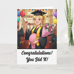 Tarjeta divertida de graduación universitaria para