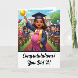 Tarjeta divertida de graduación universitaria para