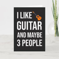 Tarjeta Divertida de Guitarrista para Amante de Gu