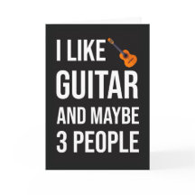 Tarjeta Divertida de Guitarrista para Amante de To