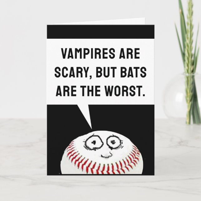 Tarjeta divertida de Halloween (Anverso)