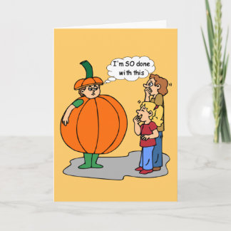 Tarjeta divertida de Halloween
