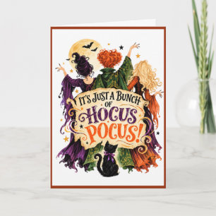 Tarjeta divertida de Halloween de Hocus Pocus de b