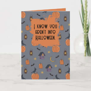 Tarjeta divertida de Halloween de mamá sarcástica
