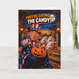 Tarjeta divertida de Halloween de Trump | Hallowee