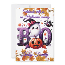 Tarjeta divertida de Halloween personalizable