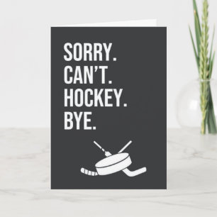 Tarjeta Divertida de Hockey Chico de la Red Canadá