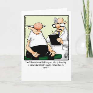Tarjeta Divertida de Humor para Desear una Rápida 