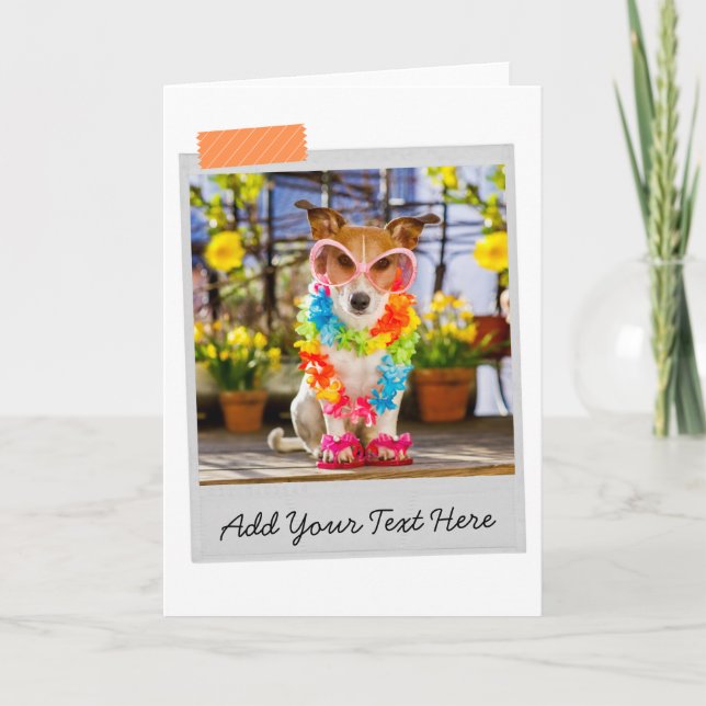 Tarjeta divertida de Jack Russell (Anverso)