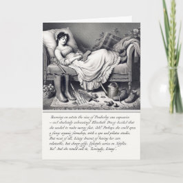 Tarjeta divertida de Jane Austen Orgullo y Prejuic