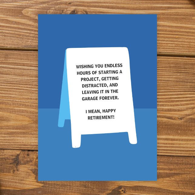 Tarjeta divertida de jubilación (Subido por el creador)