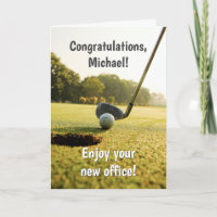 Tarjeta divertida de jubilación de golf