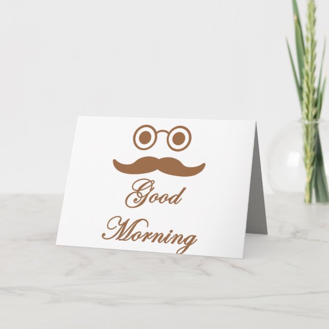 Tarjeta divertida de la buena mañana. (Anverso)