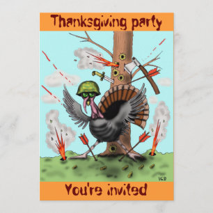 Tarjeta divertida de la invitación del fiesta de