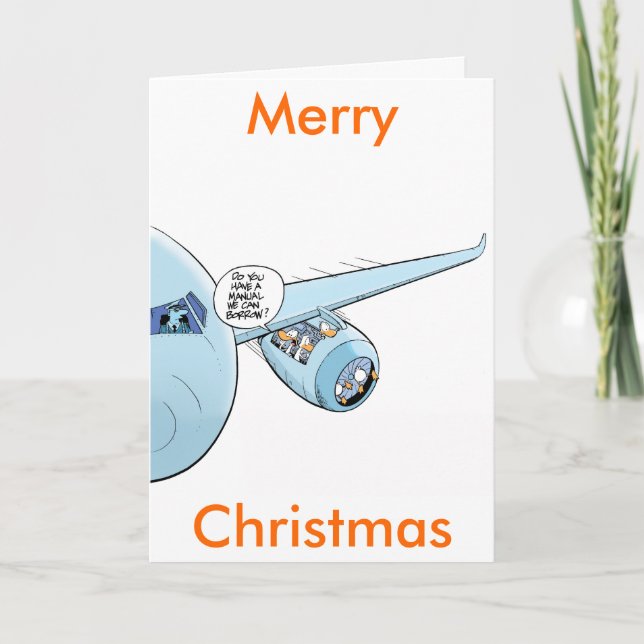 Tarjeta divertida de las Felices Navidad del (Anverso)