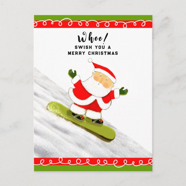 Tarjeta divertida de Navidad (Anverso)