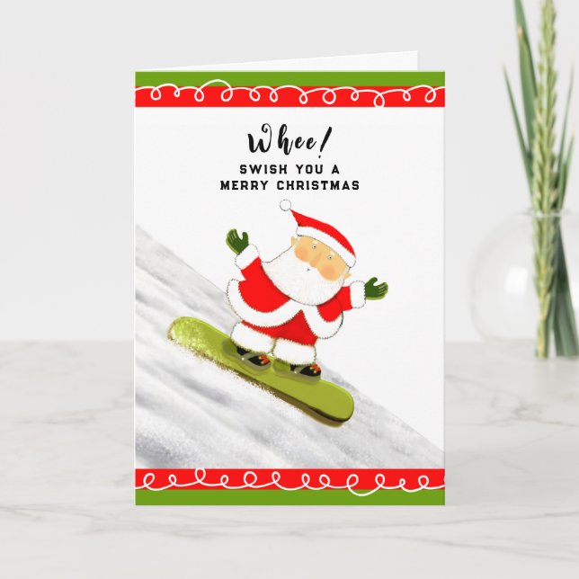 Tarjeta divertida de Navidad (Anverso)