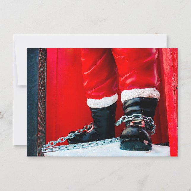 Tarjeta divertida de Navidad atrasada (Anverso)