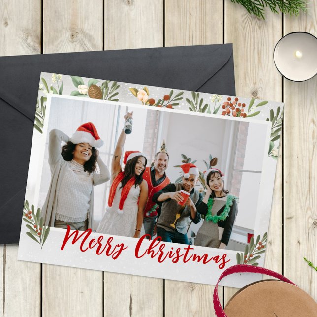 Tarjeta divertida de Navidad de oficina - Foto y t (Subido por el creador)