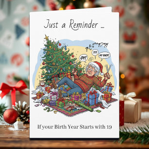 Tarjeta divertida de Navidad para Boomers y Gen Xe