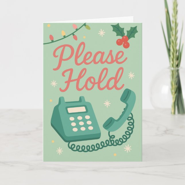 Tarjeta divertida de Navidad para el recepcionista (Anverso)