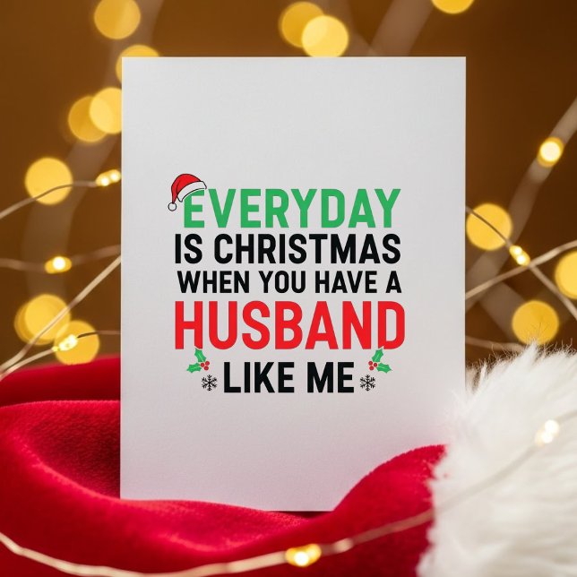 Tarjeta divertida de Navidad para esposa de un mar (Subido por el creador)