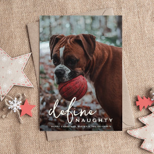 Tarjeta divertida de Navidad para mascotas travies