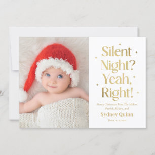 Tarjeta divertida de Navidad para nuevo bebé, Noch