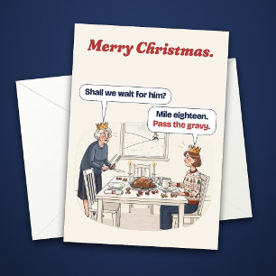 Tarjeta divertida de Navidad para un corredor: Pas
